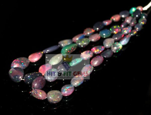 Natural Ethiopian Opal Smooth Nuggets Beads, 15-12 to 19-24mm