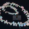 Natural Ethiopian Opal Faceted Briolette Beads, 3-13mm