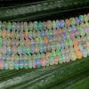 Natural Ethiopian Opal Faceted Rondelle Beads