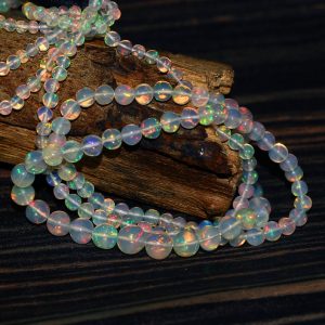 Natural Ethiopian opal Round Beads