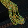 Natural Ethiopian Yellow Opal Round Beads