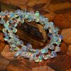 Natural Ethiopian Opal Briolette Faceted Beads, 6-7mm