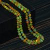 More Fire Natural Yellow Ethiopian Opal Round Beads