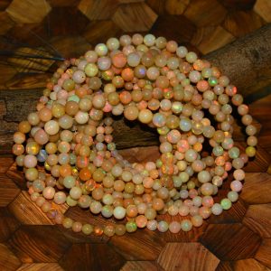 smooth round gemstone beads