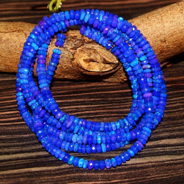 blue Welo fire opal beads