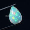 Natural Ethiopian Opal Smooth Pear Cabochon, 13X9mm, 2.4cts