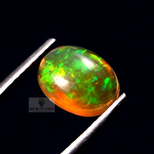 Natural Ethiopian Opal Smooth Oval Cabochon, 8X6mm