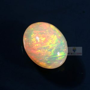 Natural Ethiopian Opal Smooth Oval Cabochon, 15X12mm, 5.3cts