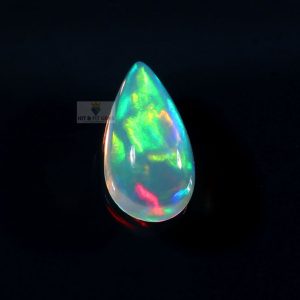 Natural Ethiopian Opal Smooth Pear Cabochon, 14X7mm, 2.25mm