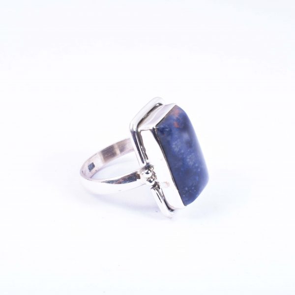 Natural Lapis lazuli & Solid 925 Sterling Silver Gemstone Ring - R1024