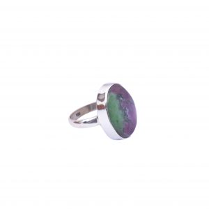 Natural Ruby Zoisite & Solid 925 Sterling Silver Gemstone Ring - R1055