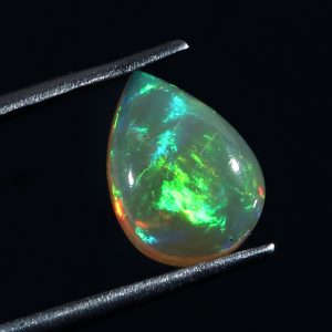 1.7 Cts Natural ethiopian opal gemstone Pear shape yellow opal - 391