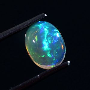0.75 Cts Natural ethiopian opal gemstone oval shape yellow opal - 390