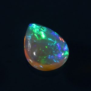 1.45 cts Natural ethiopian opal smooth yellow gemstone pear shape - 385