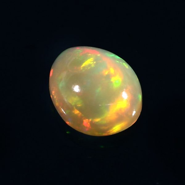 1.2 Cts Natural ethiopian opal smooth yellow gemstone oval shape - 430