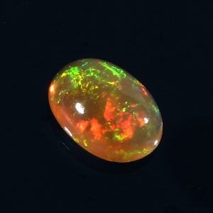 1.3 Cts Natural ethiopian opal smooth yellow gemstone oval shape - 422