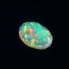 0.8 Cts Natural ethiopian gemstone faceted oval yellow opal - 397