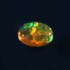 0.5 Cts Natural ethiopian opal smooth yellow gemstone oval shape - 428