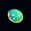 1.25 Cts Natural ethiopian opal faceted white gemstone oval shape - 410