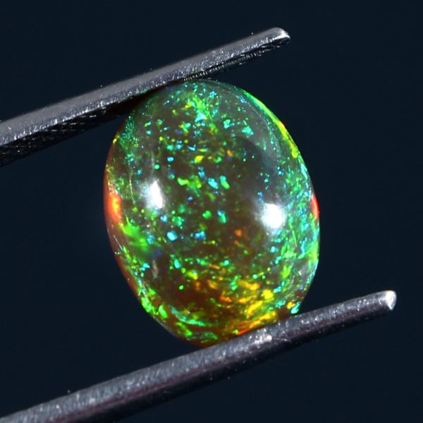 2.25 cts Natural ethiopian opal smooth yellow gemstone oval shape - 409