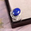 Natural Lapis lazuli & Solid 925 Sterling Silver Gemstone Ring - R1226