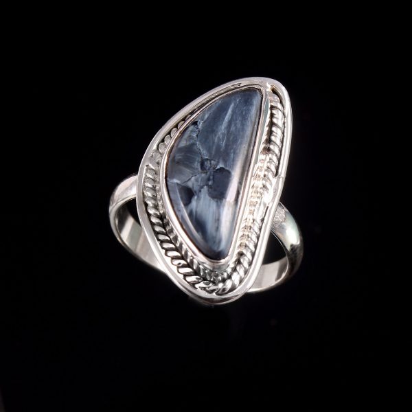 Natural Pietersite & Solid 925 Sterling Silver Gemstone Ring - R1238