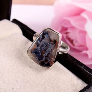 Natural Pietersite & Solid 925 Sterling Silver Gemstone Ring - R1232