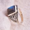 Natural Lapis Lazuli & Solid 925 Sterling Silver Gemstone Ring - R 1338
