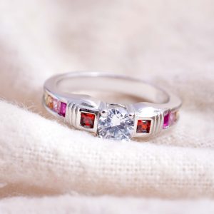 Natural Zircon & Solid 925 Sterling Silver Gemstone Ring - R 1612