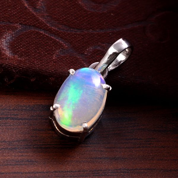 Opal Gemstone 925 Sterling Silver Pendant Jewelry, Silver Pendant P-326