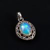 Natural Opal Stone 925 Sterling Silver Pendant Jewelry P-605
