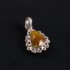 Natural ethiopian Opal Stone 925 Sterling Silver Pendant Jewelry P-567