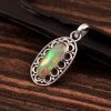 Natural Opal Stone 925 Sterling Silver Pendant Jewelry P-609
