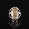 Natural Golden Rutile & Solid 925 Sterling Silver Gemstone Ring - R1258