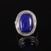 Natural Lapis lazuli & Solid 925 Sterling Silver Gemstone Ring - R 1303