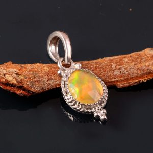 Gemstone Opal 925 Sterling Silver Pendant Jewelry, Opal Jewelry P-510