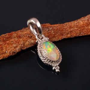Ethiopian Opal 925 Sterling Silver Pendant Jewelry, Opal Jewelry P-496