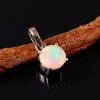Natural ethiopian Opal Stone 925 Sterling Silver Pendant Jewelry P-533