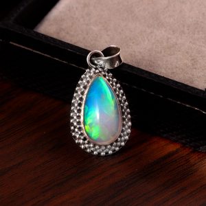 Gemstone Opal Stone 925 Sterling Silver Pendant Jewelry P-770