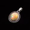 Gemstone Opal Stone 925 Sterling Silver Pendant Jewelry P-785