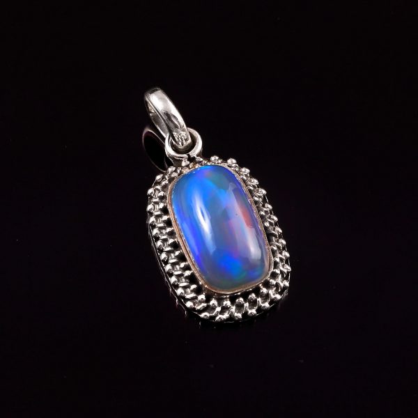 Gemstone Opal Stone 925 Sterling Silver Pendant Jewelry P-799