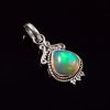 Ethiopian Opal Gemstone 925 Sterling Silver Pendant Jewelry P-816