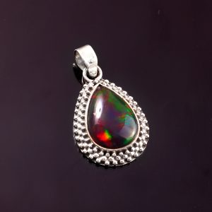 Gemstone Opal Stone 925 Sterling Silver Pendant Jewelry P-756