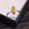 Natural Ethiopian Opal 925 Sterling Silver Gemstone Ring - R292