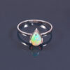 Natural Ethiopian Opal 925 Sterling Silver Gemstone Ring - R286