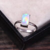 Natural Ethiopian Opal 925 Sterling Silver Gemstone Ring - R296
