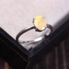 Natural Ethiopian Opal 925 Sterling Silver Gemstone Ring - R328