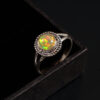 Gemstone Natural Ethiopian Opal 925 Sterling Silver Gemstone Ring - R668