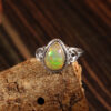 Gemstone Natural Ethiopian Opal 925 Sterling Silver Gemstone Ring - R652