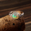 Gemstone Natural Ethiopian Opal 925 Sterling Silver Gemstone Ring - R666